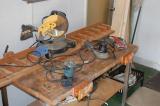 Wood Working Table With Tools
