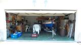 Weekender Sailboat in a garage
